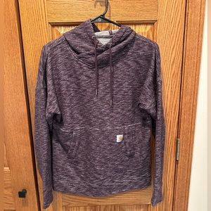Carhartt Newbury Pullover Hoodie Sweatshirt Size XS Purple relaxed fit